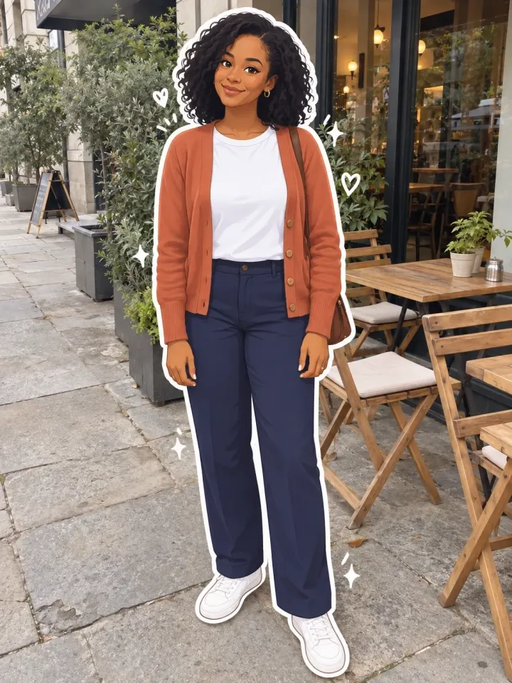 Flat Cartoon Sticker — AI-generated example of this style