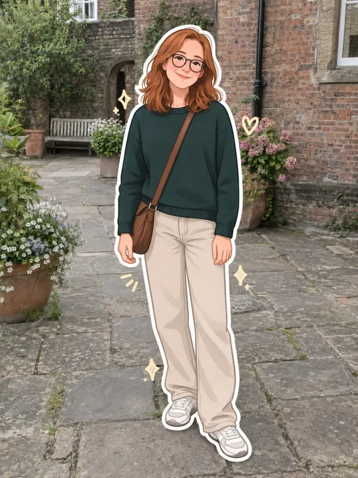 Flat Cartoon Sticker — AI-generated example of this style
