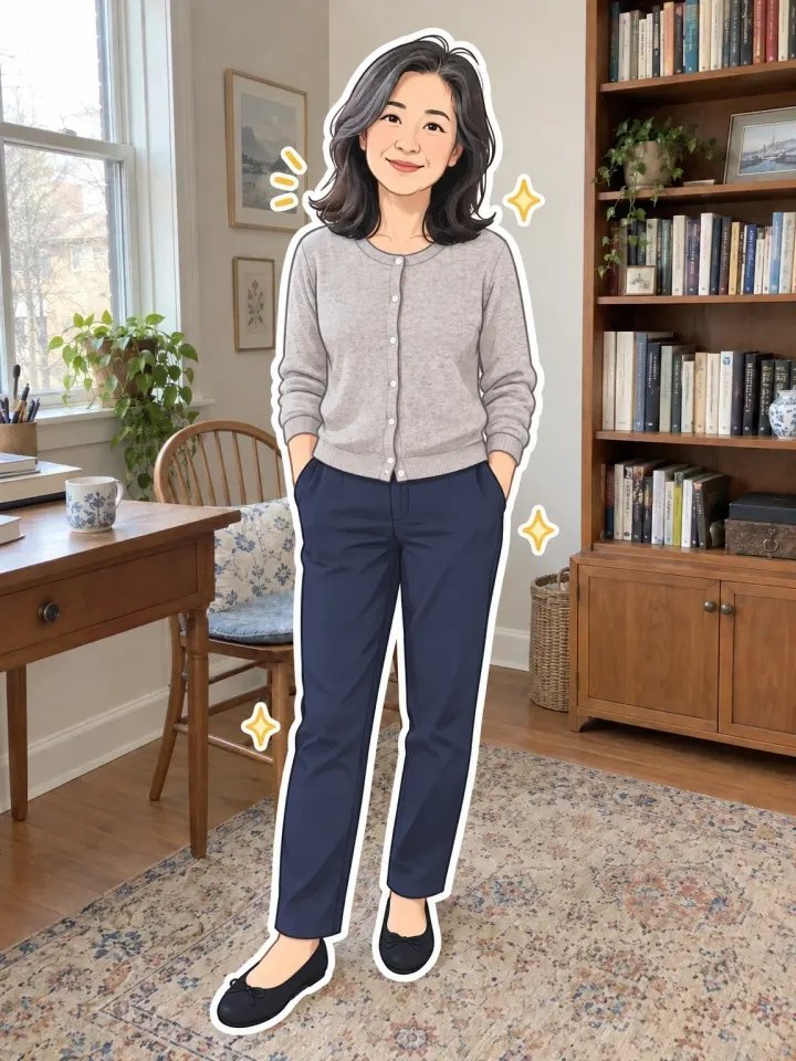 Flat Cartoon Sticker — AI-generated example of this style