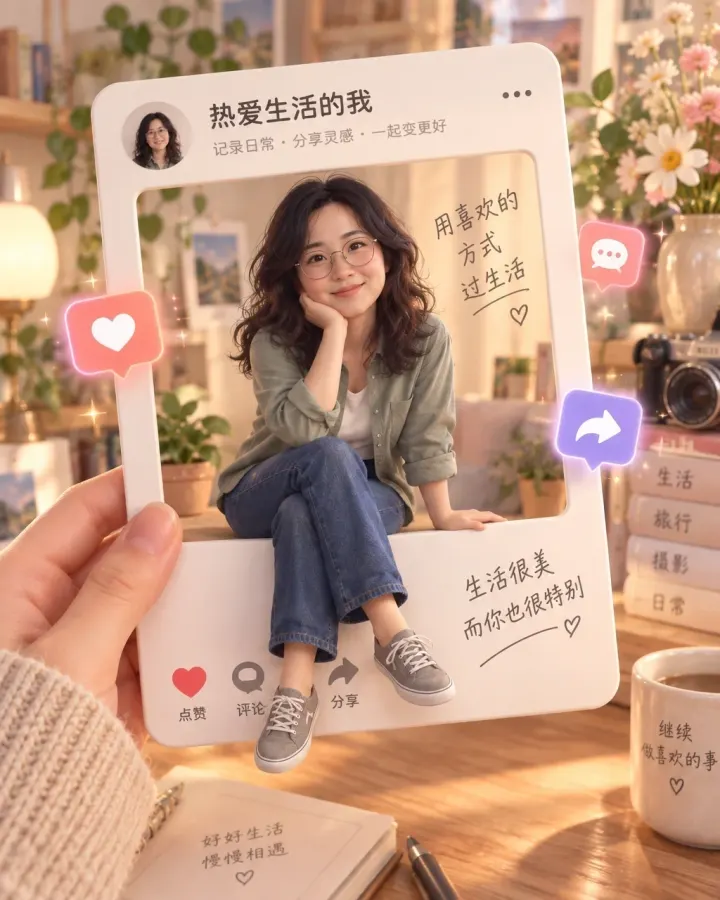 3D Creator Profile Card — AI-generated example of this style