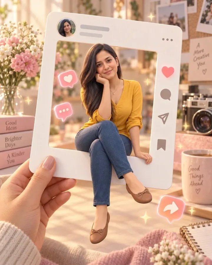 3D Creator Profile Card — AI-generated example of this style