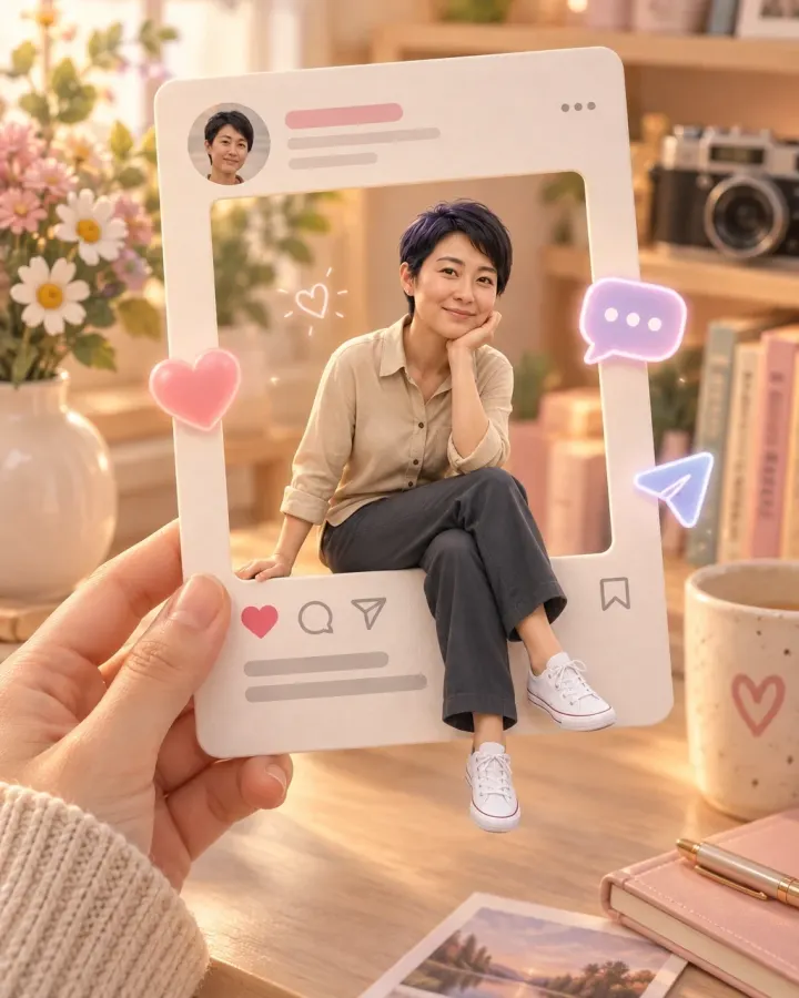 3D Creator Profile Card — AI-generated example of this style