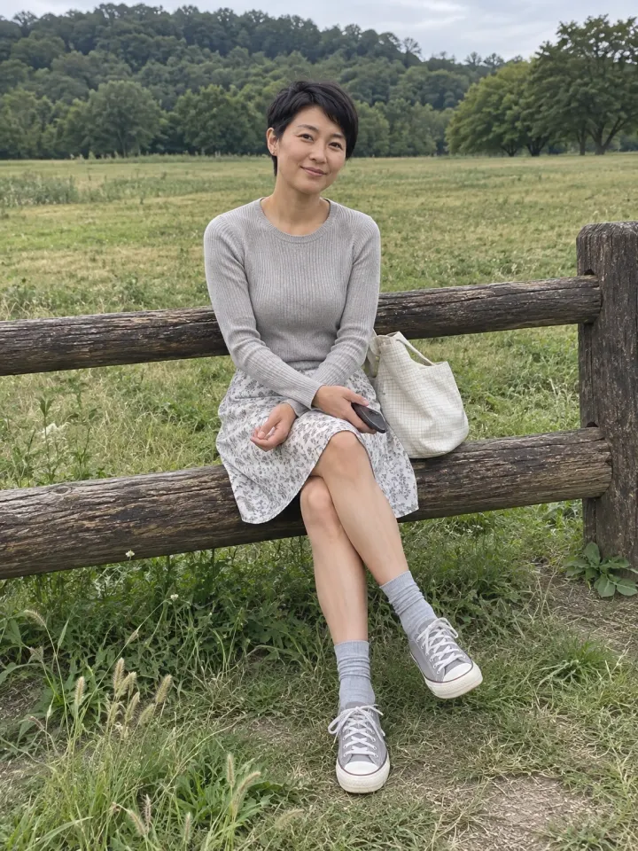 Meadow Weekend Portrait — AI-generated example of this style