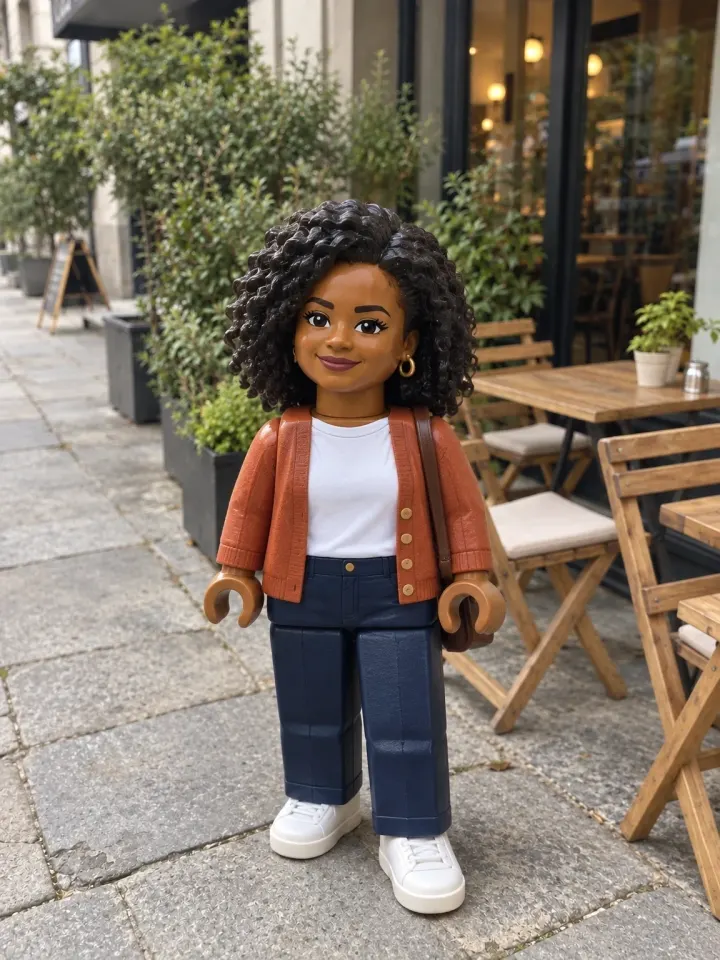 Minifigure Photo Transformation — AI-generated example of this style