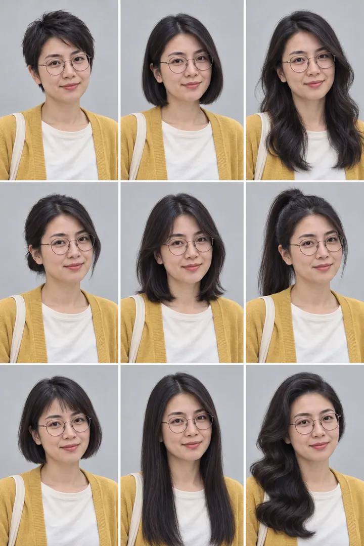 Nine Hairstyle Try-On