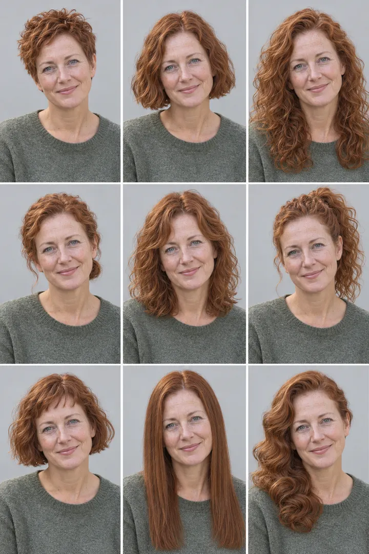 Nine Hairstyle Try-On — AI-generated example of this style