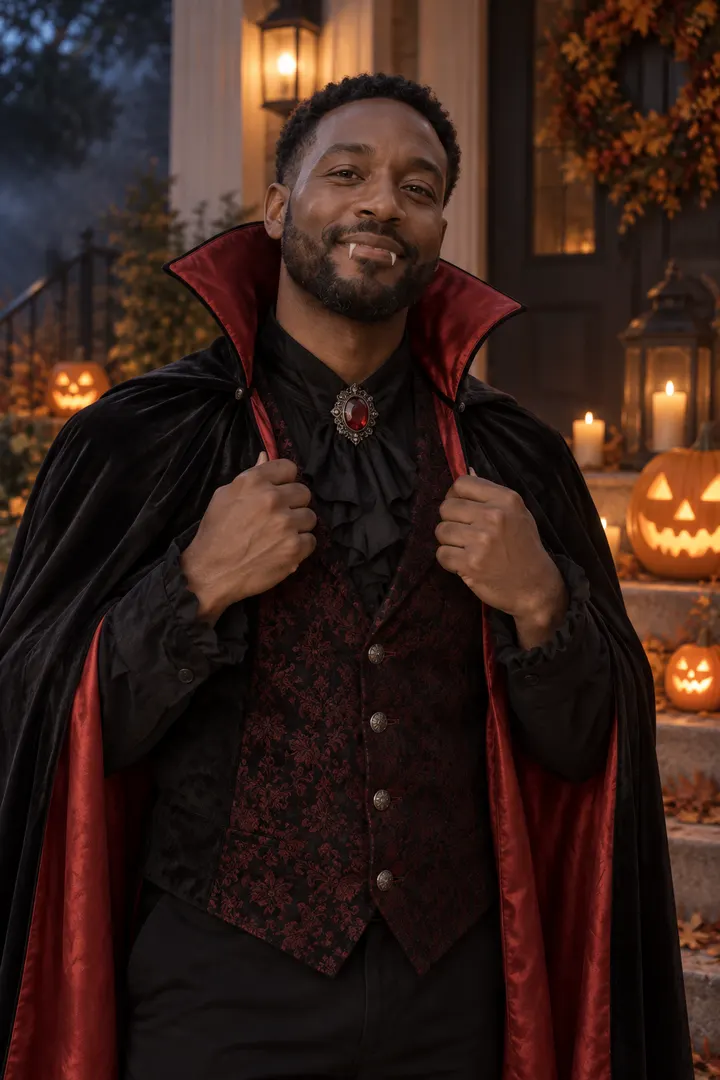 Halloween Costume Portrait — AI-generated example of this style