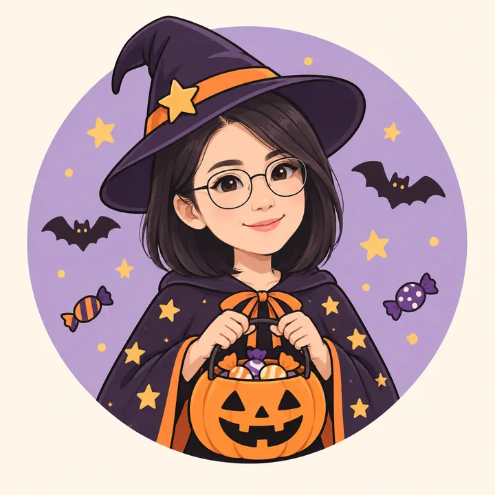 Cute Halloween Avatar — AI-generated example of this style